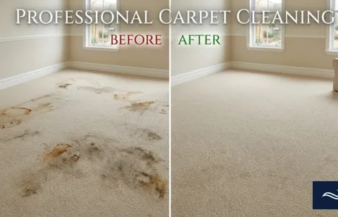 Before and after move-out rental carpet cleaning — NM-28 corridor, Vado NM