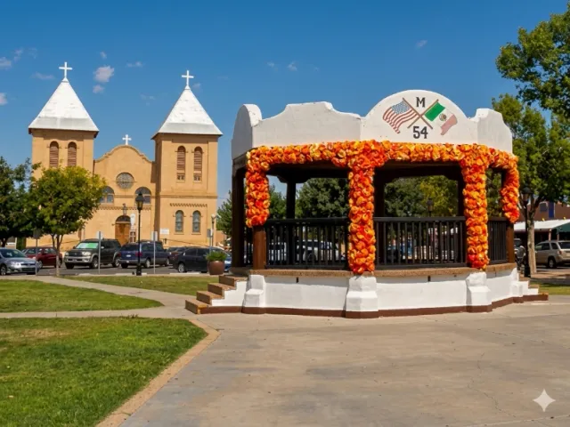 Old Mesilla Plaza, historic village, New Mexico
