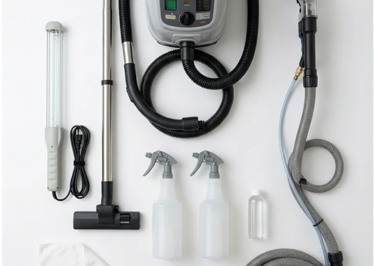 Professional mattress cleaning equipment — HEPA vacuum and UV sanitizer, Las Cruces NM