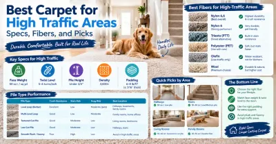 Best Carpet for High Traffic Areas: Fibers, Specs, and Picks