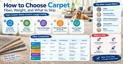 How to Choose Carpet: Fiber, Face Weight, and What to Skip