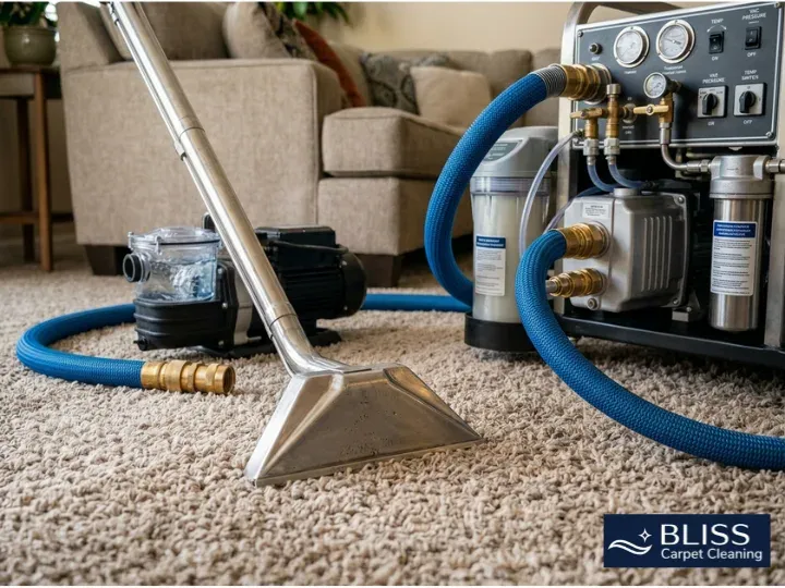 Professional carpet cleaning equipment used by Bliss Carpet Cleaning in Las Cruces NM