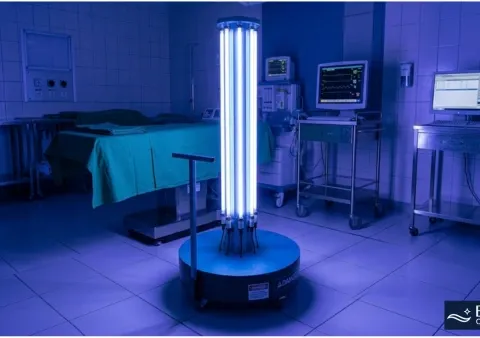 UV-C sanitizing light used for mattress cleaning in Las Cruces NM