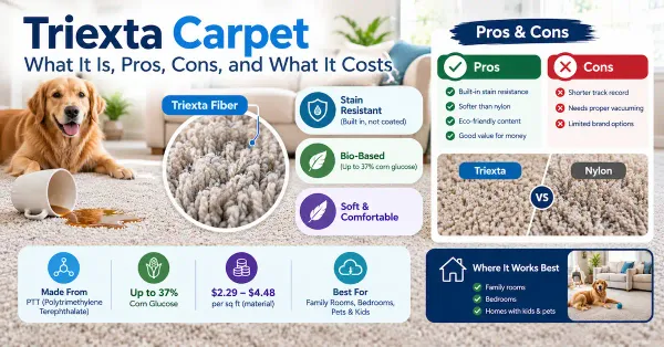 Triexta Carpet: What It Is, Pros, Cons, and What It Costs